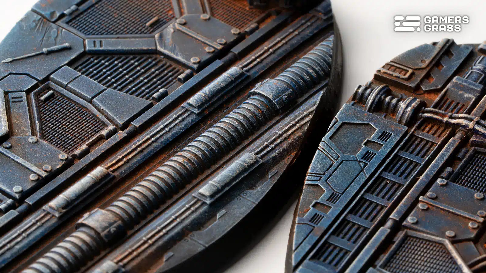 Gamers Grass: Battle Ready Bases - Spaceship Corridor - Oval 90mm (x2)