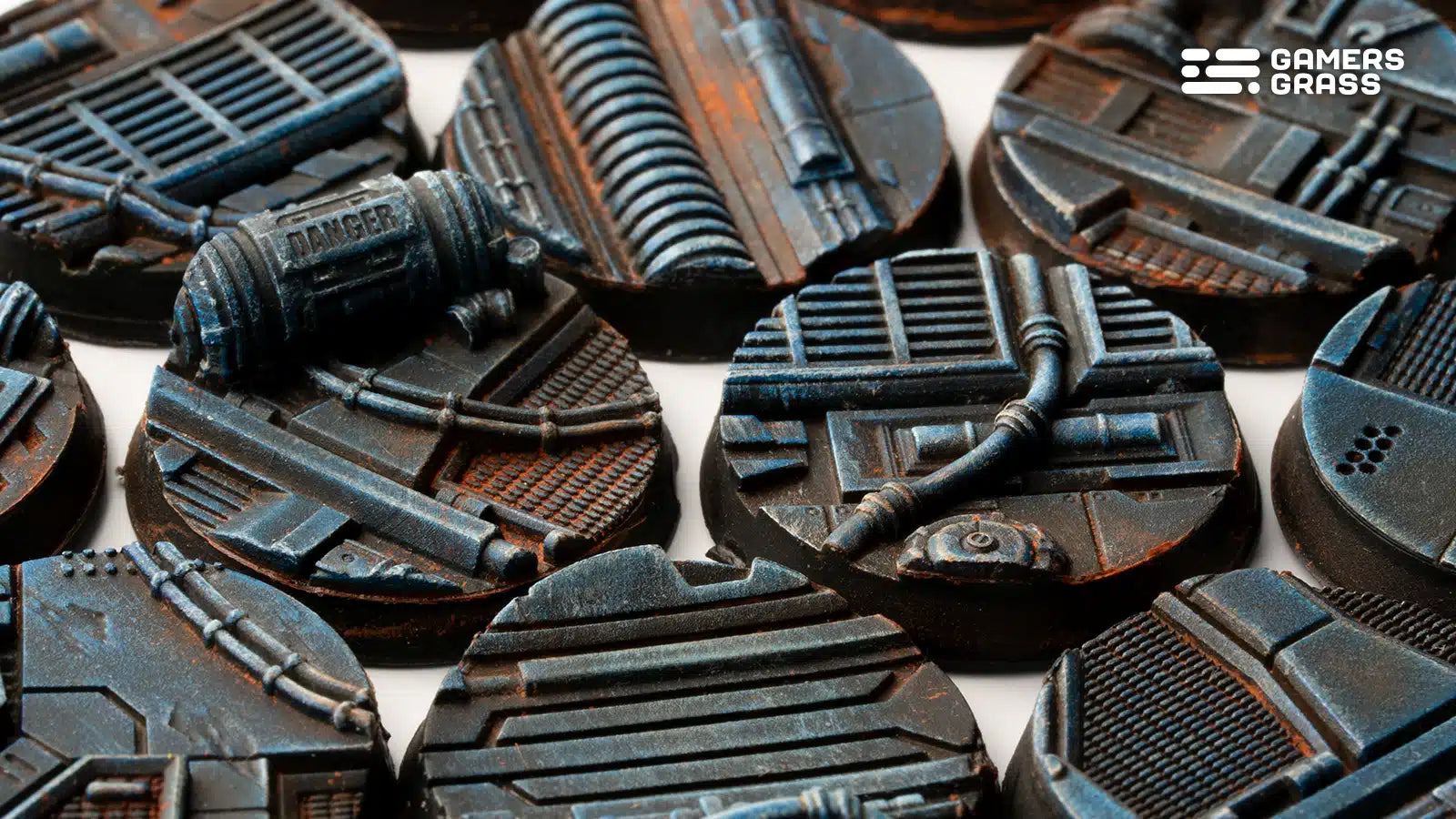 Gamers Grass: Battle Ready Bases - Spaceship Corridor - Round 25mm (x10)