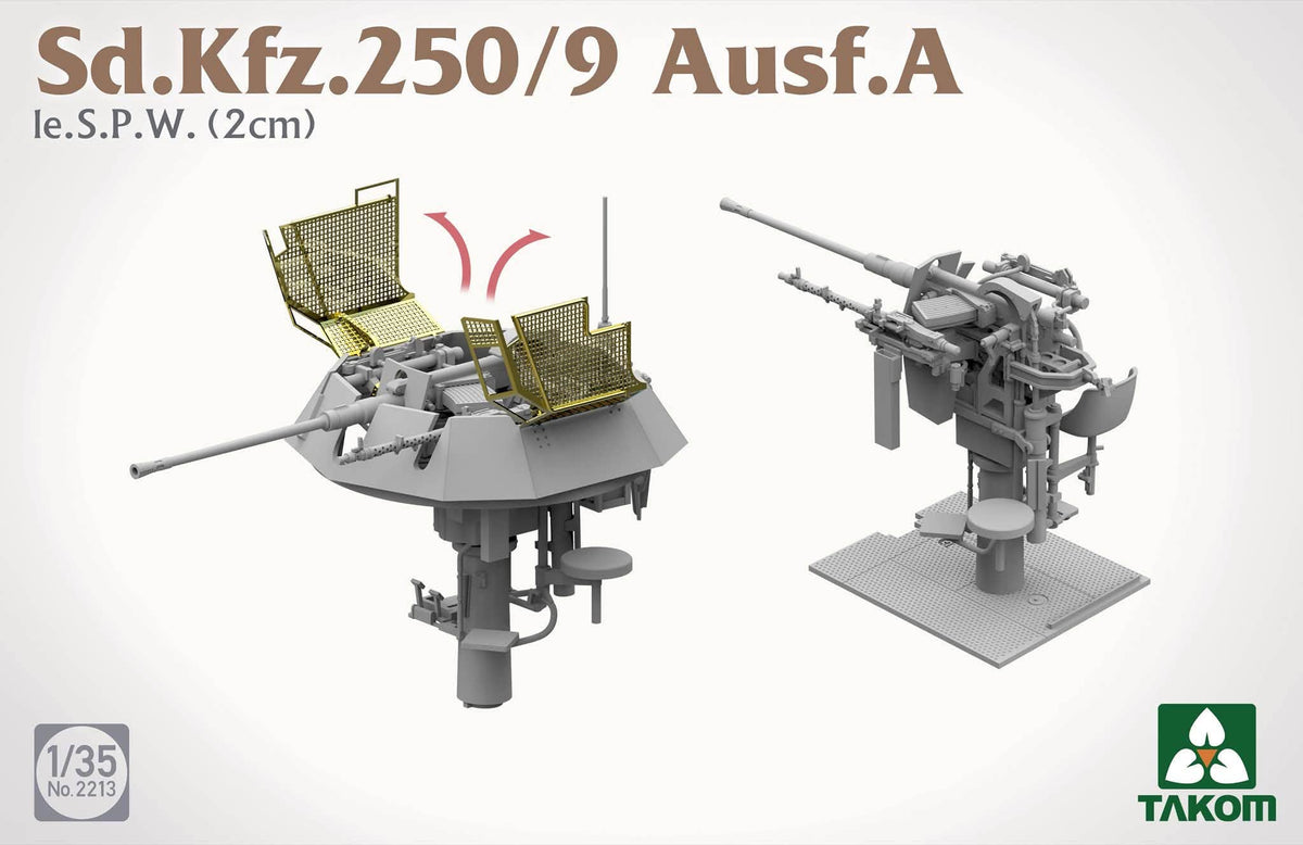 Takom: 1/35 Sd.Kfz. 250/9 Ausf. A le.S.P.W. (2 cm)
