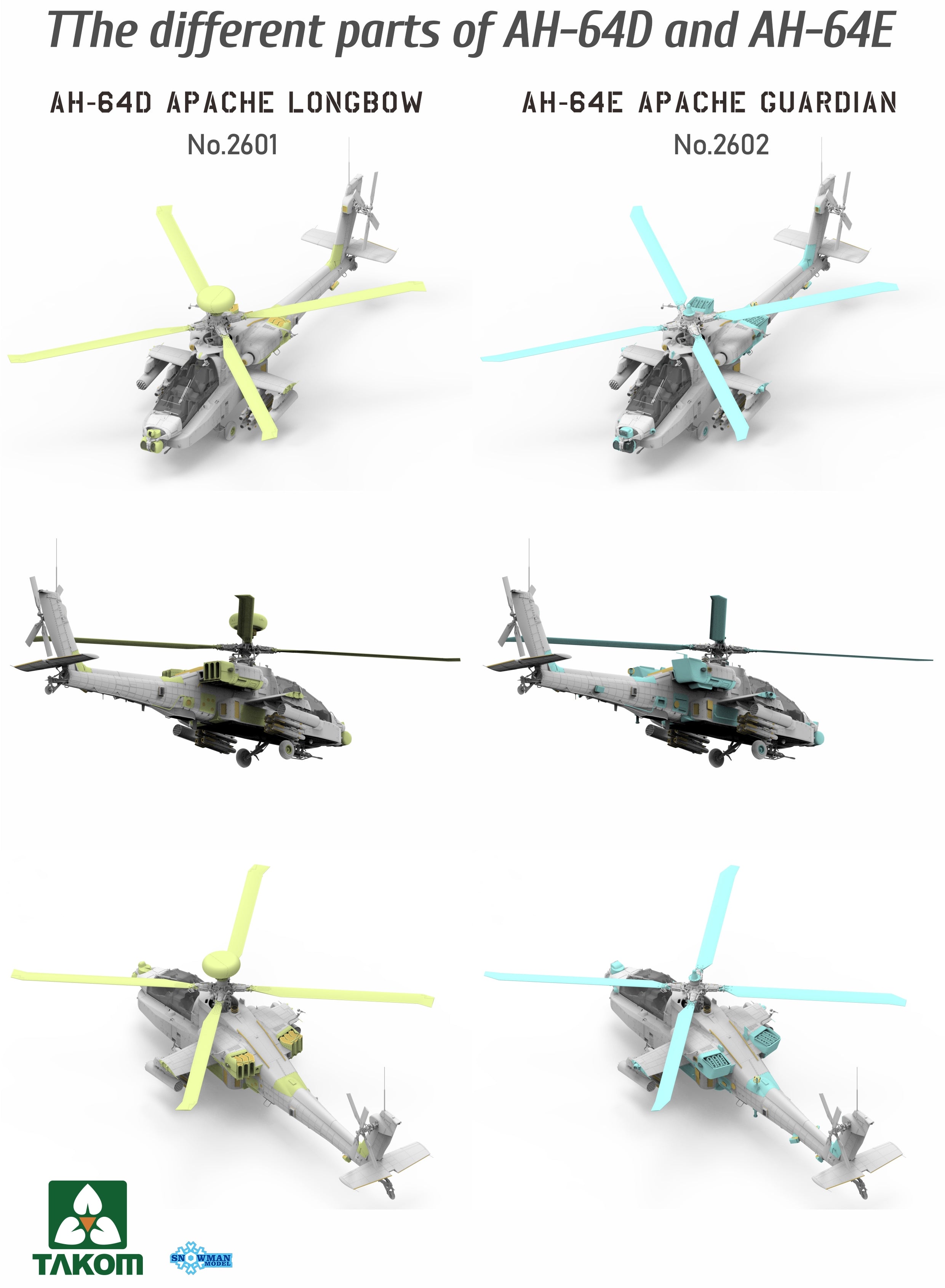 Takom: 1/35 AH-64E Apache Guardian Attack Helicopter