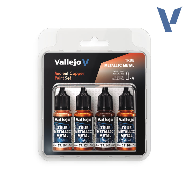 Vallejo True Metallic Metal: Ancient Copper Paint Set