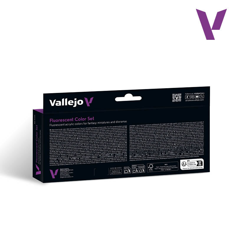 Vallejo: Fluorescent Color Set (8 Colors)