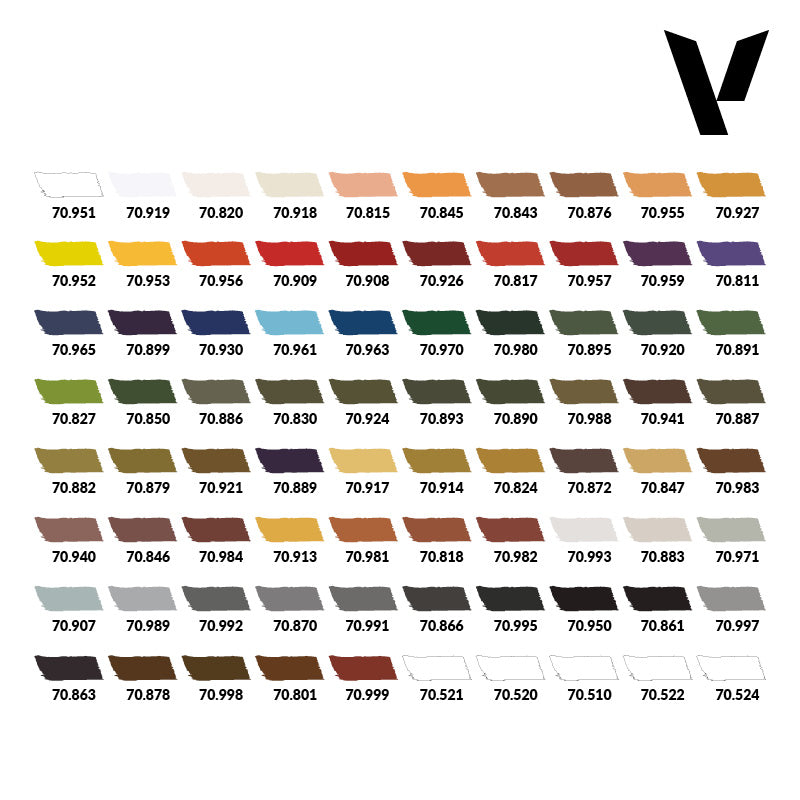 Vallejo: Model Color Basic Case (80 Colors)