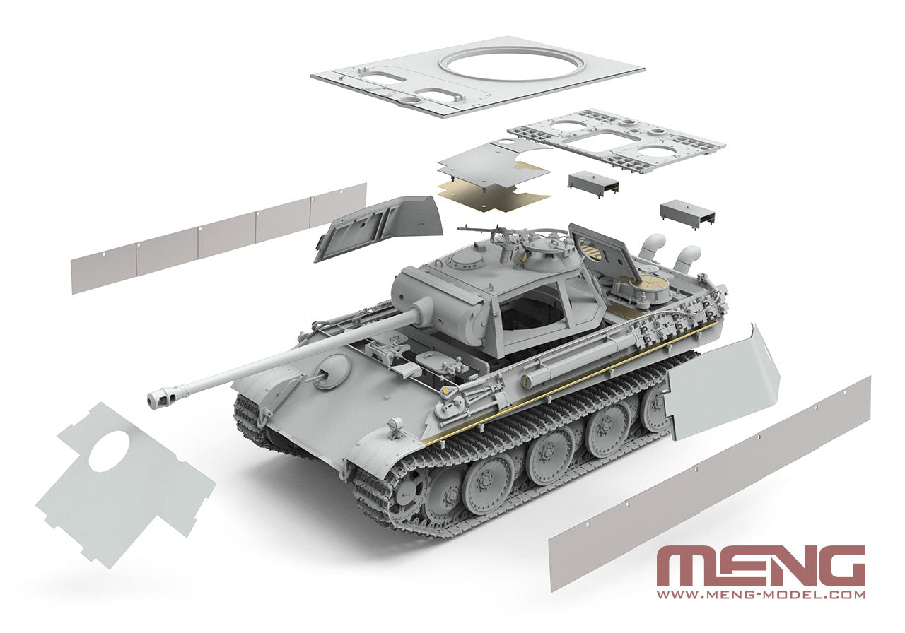 Meng: 1/35 German Medium Tank Sd.Kfz.171 Panther Ausf.G Early/Ausf.G with Air Defense Armor