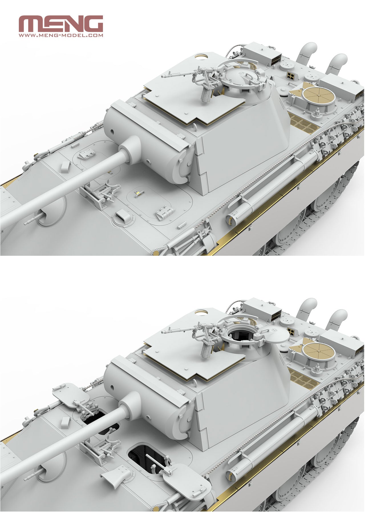 Meng: 1/35 German Medium Tank Sd.Kfz.171 Panther Ausf.G Early/Ausf.G with Air Defense Armor