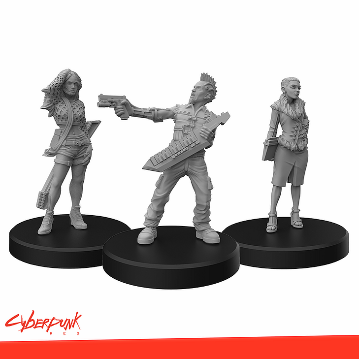 Cyberpunk Red Miniatures: Rockers A