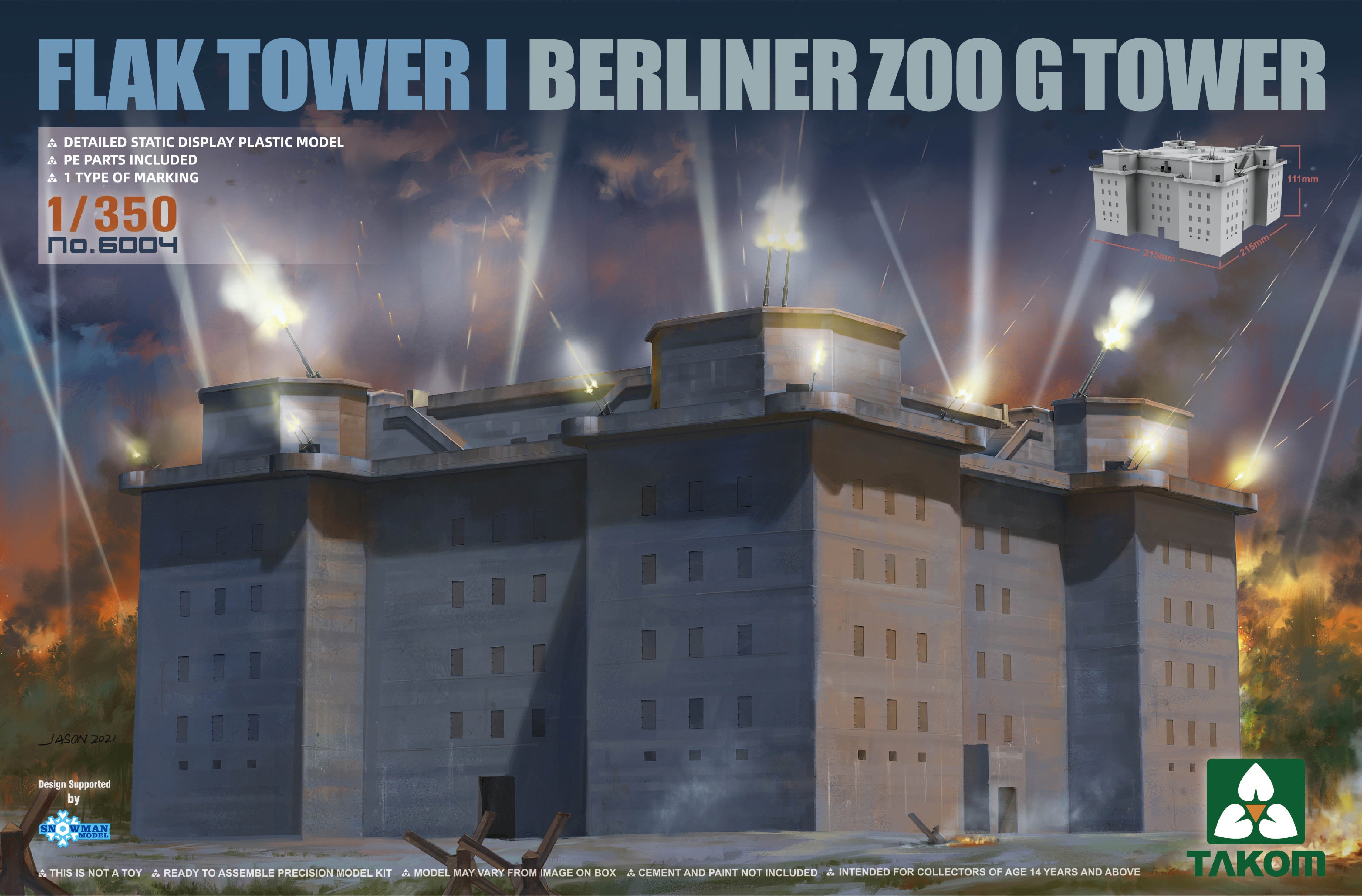 Takom: 1/350 Flak Tower I Berliner Zoo G Tower