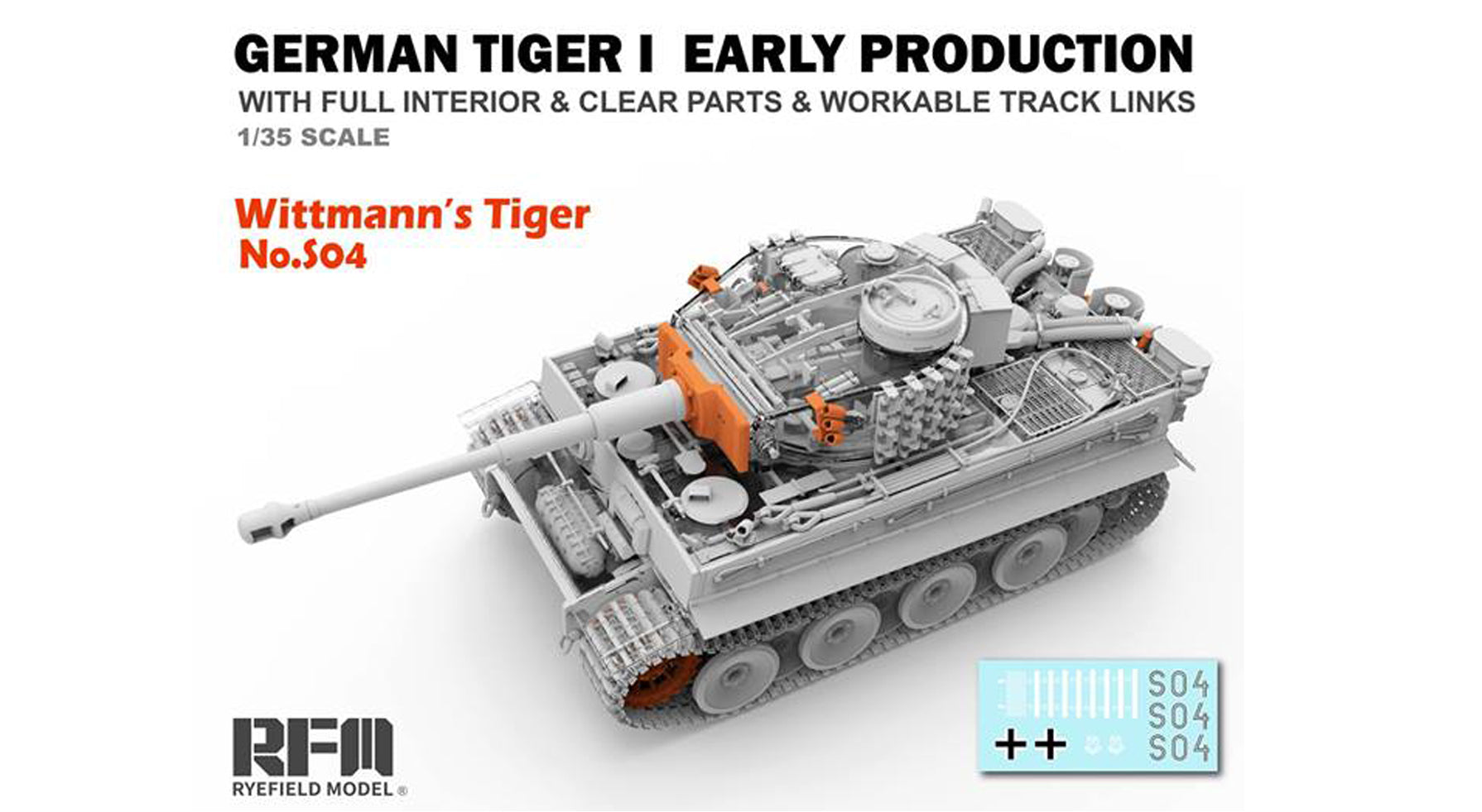 RFM: 1/35 Tiger I, w/Full Interior & Clear Parts of the Hull & Turret