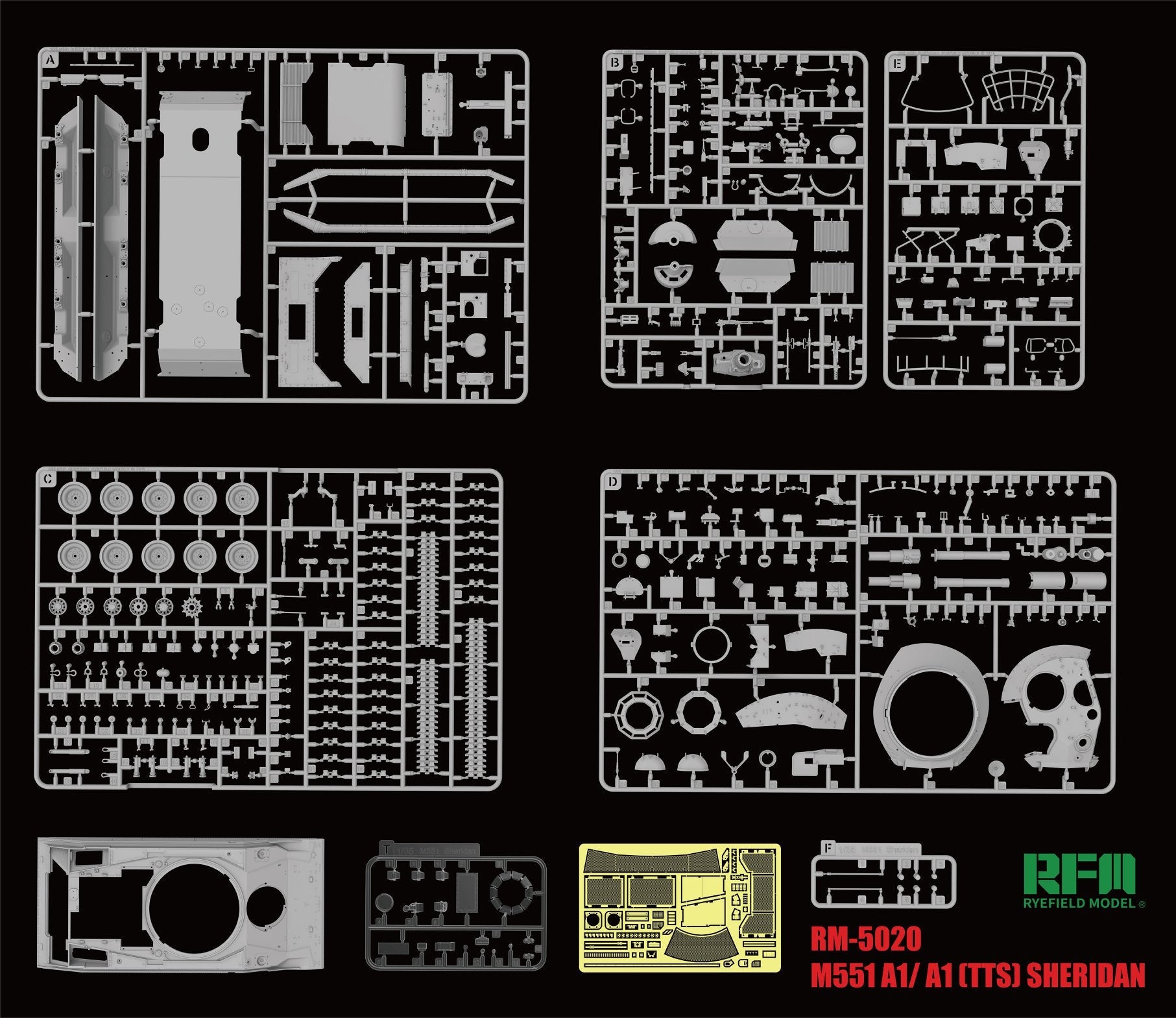 RFM: 1/35 M551A1/ A1(TTS) Sheridan