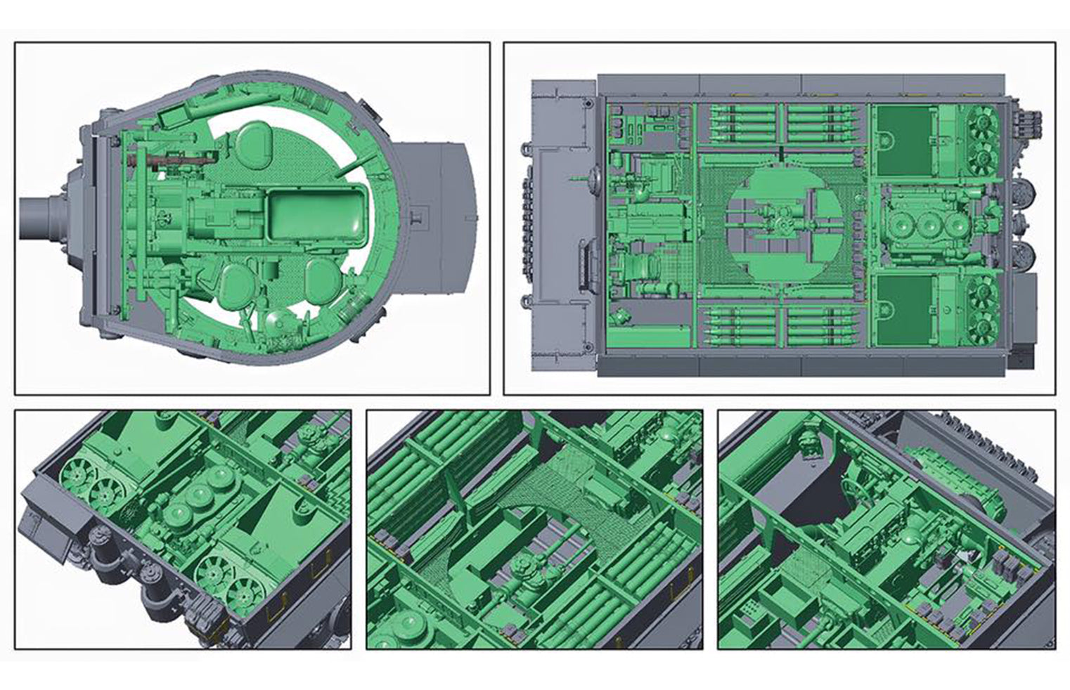 RFM: 1/35 Tiger I Early Production Eastern Front 1943, Full interior