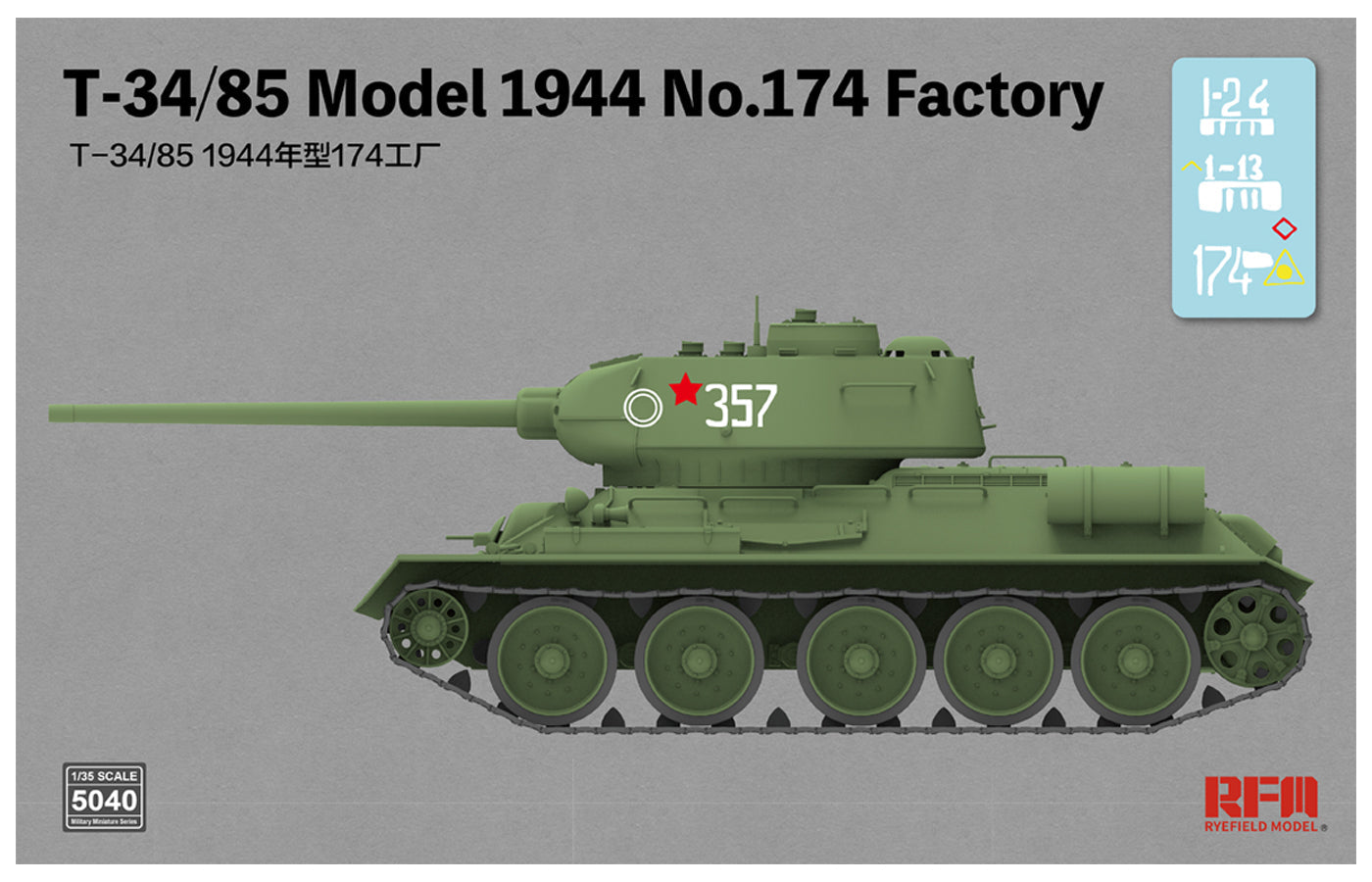 RFM: 1/35 T34/85 Model 1944 No.174 Factory