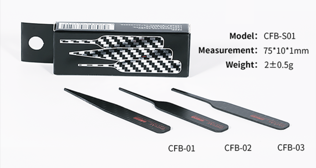 DSPIAE: Irregular Carbon Fiber Sanding Stick (Adhesive sandpaper required)