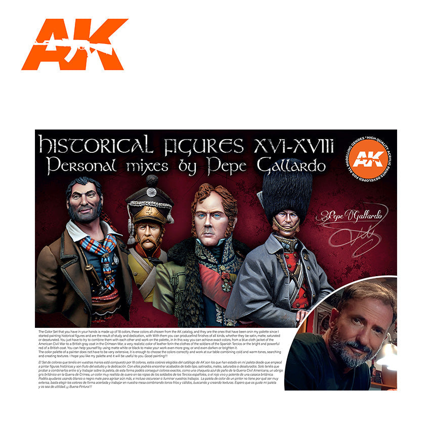 AK11762: Signature Set - Pepe Gallardo (Historical Figures XVI-XVIII)