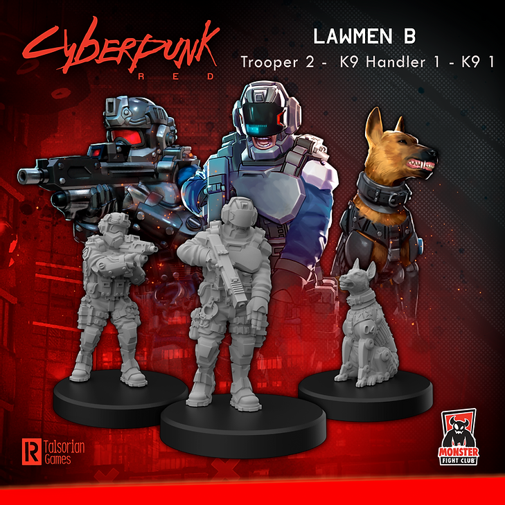 Cyberpunk Red Miniatures: Lawmen B (Enforcers)