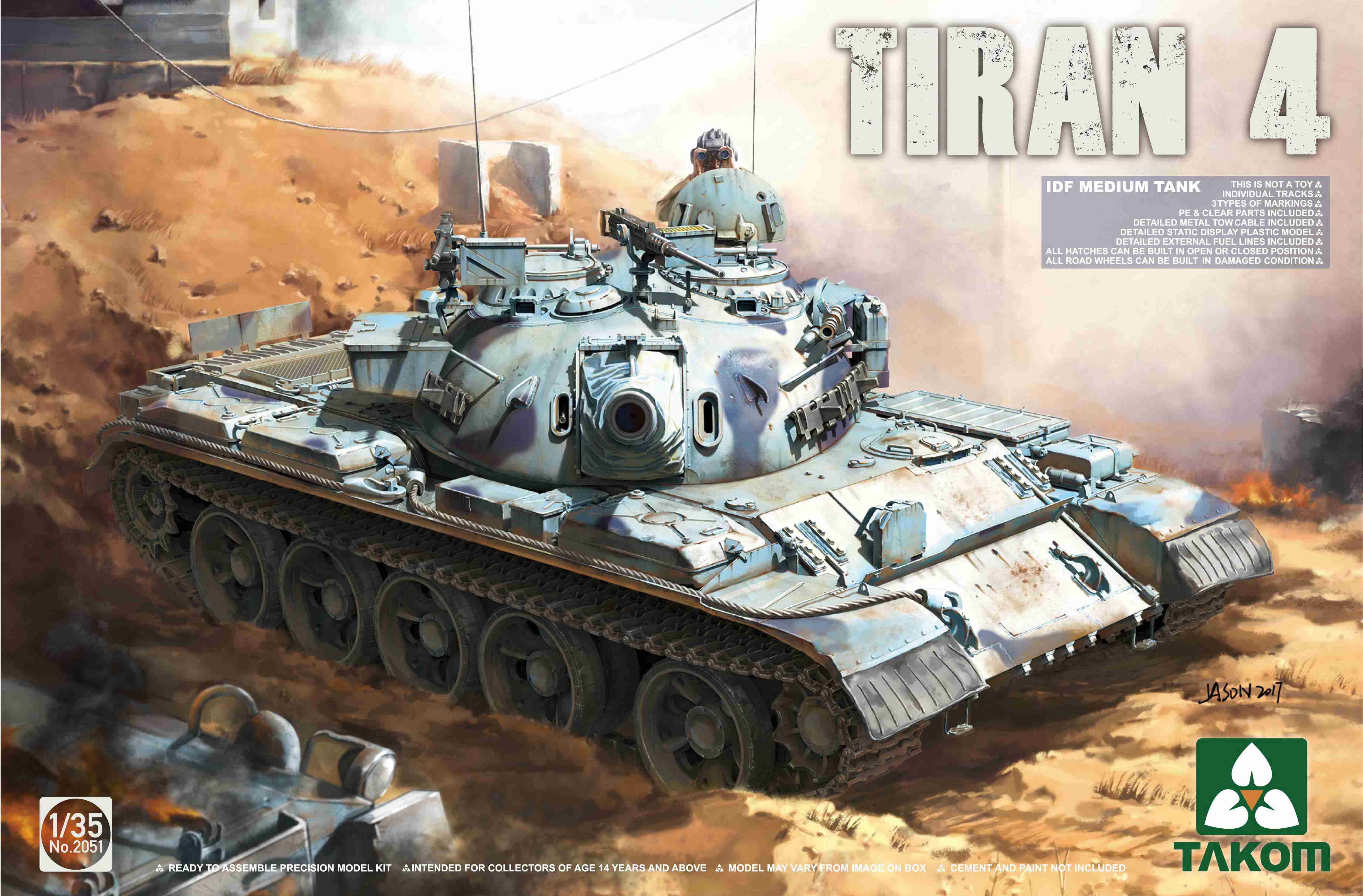 Takom: 1/35 Tiran 4 IDF Medium Tank