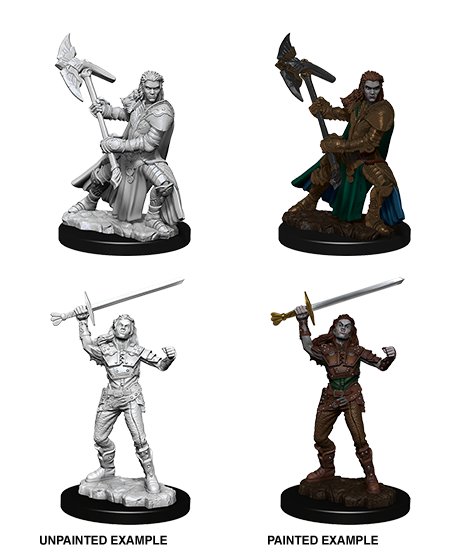 D&D Nolzur's Marvelous Miniatures - Female Half-Orc Fighter
