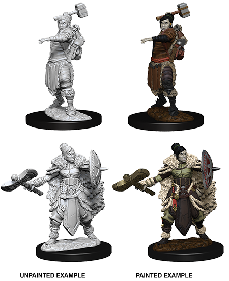 D&D Nolzur's Marvelous Miniatures - Female Half-Orc Barbarian