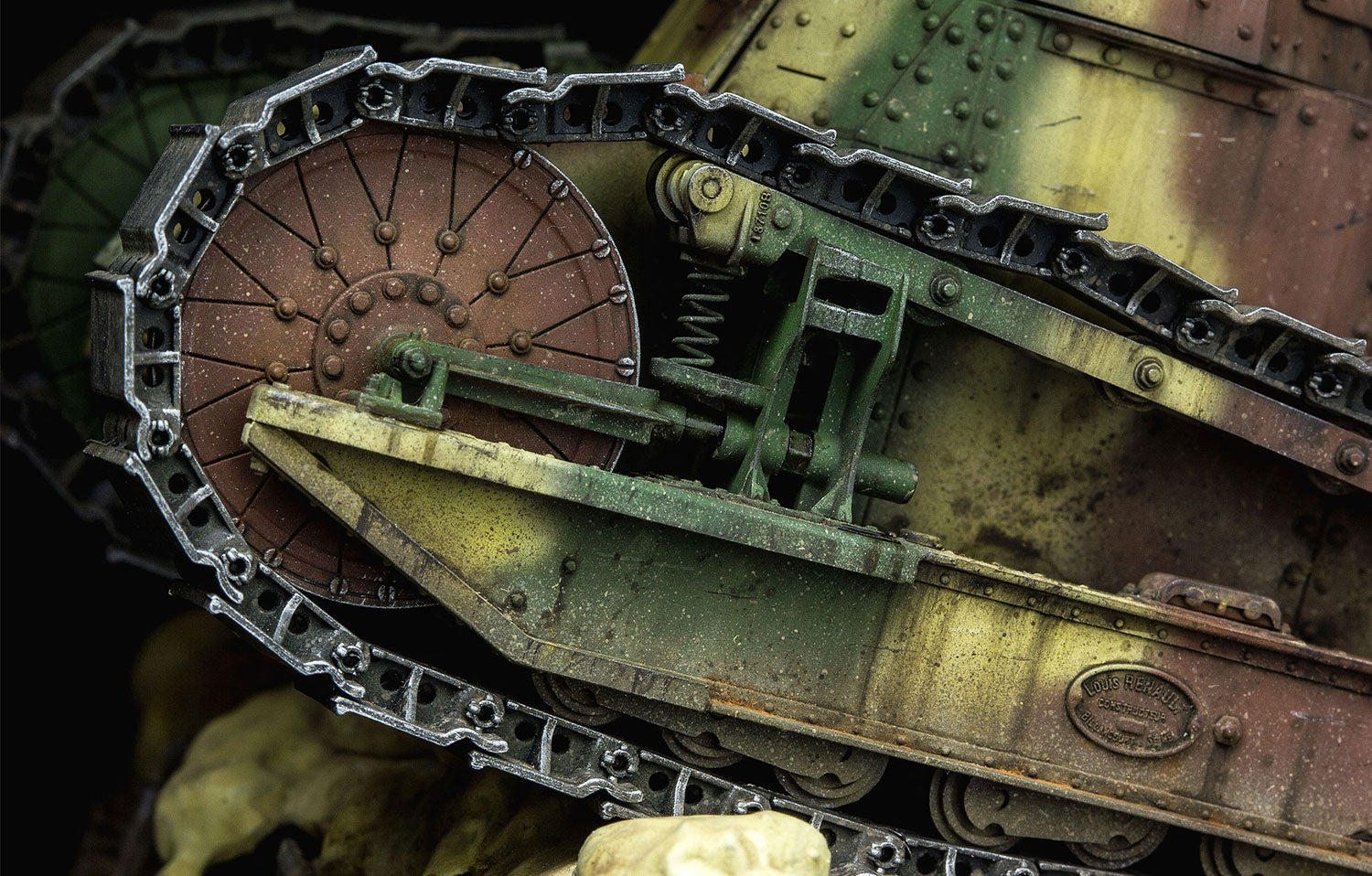 Meng: 1/35 French FT-17 Light Tank (Rivet Turret) w/ Diorama Base