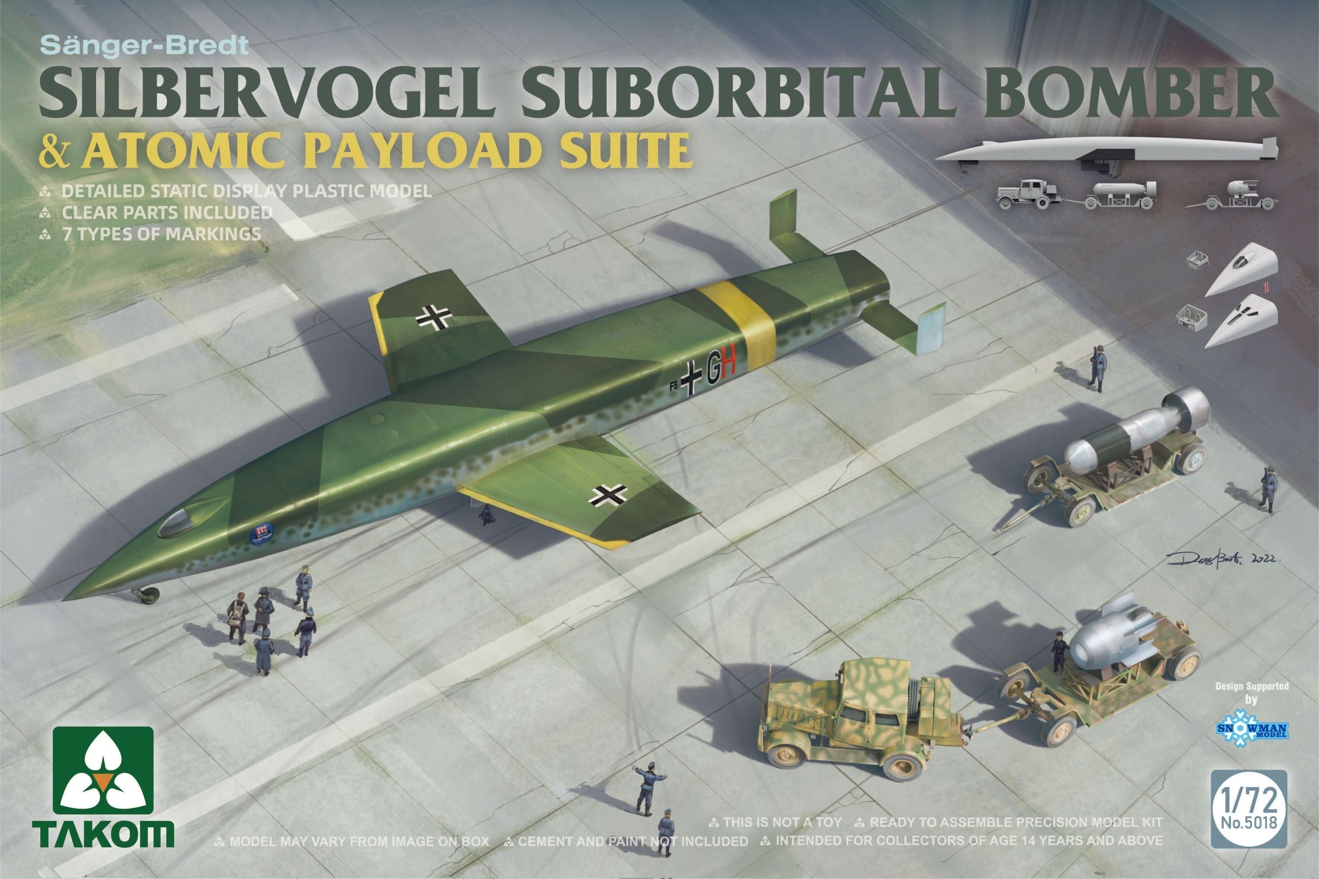 Takom: 1/72 Silbervogel Suborbital Bomber & Atomic Payload Suite