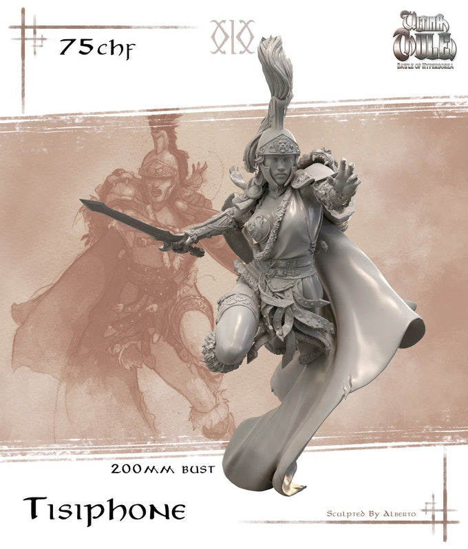 Tisiphone Bust, Amazon Fury