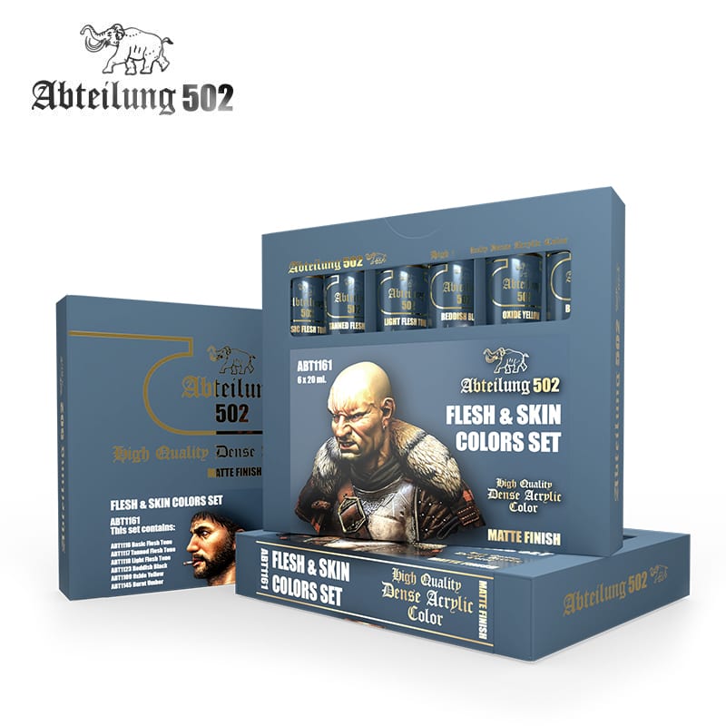 Abteilung 502 High Quality Dense Acrylic: Flesh and Skin Colors Set