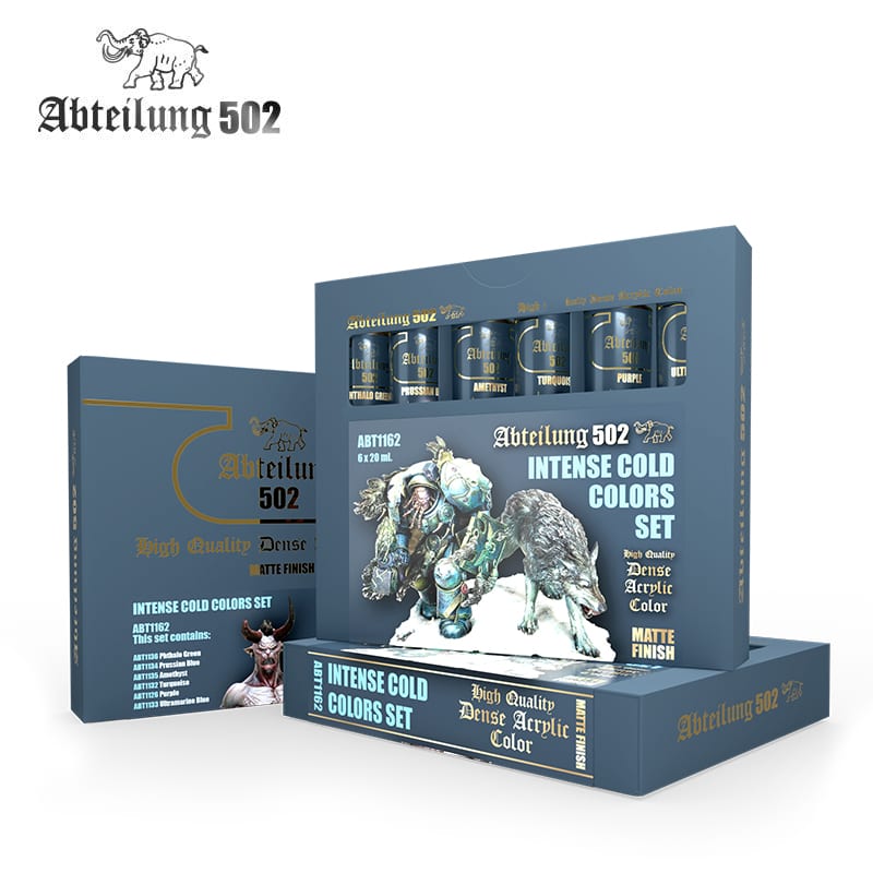 Abteilung502 High Quality Dense Acrylic: Intense Cold Colors Set