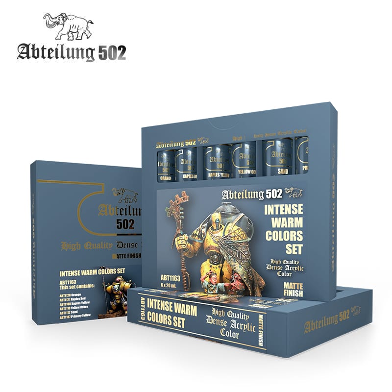 Abteilung 502 High Quality Dense Acrylic: Intense Warm Colors Set