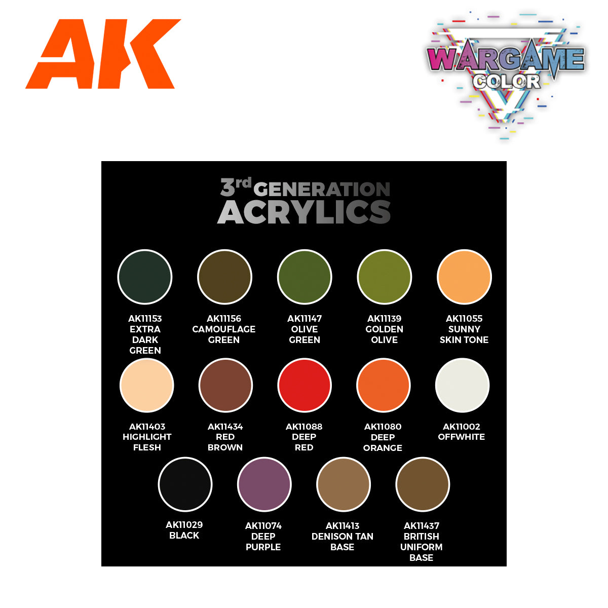 AK11768: Wargame Starter Set - Battle Orc, 14 Colors & 1 Figure
