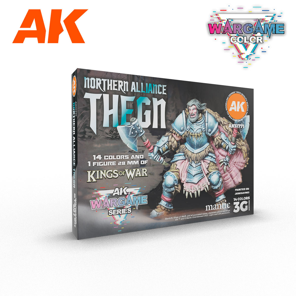 AK11771: Wargame Series Signature Starter Set- Northern Alliance Theg, 14 Colors & 1 Figure