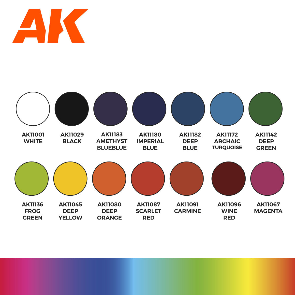 AK11775: 14 Selected Colors Basic Starter Set