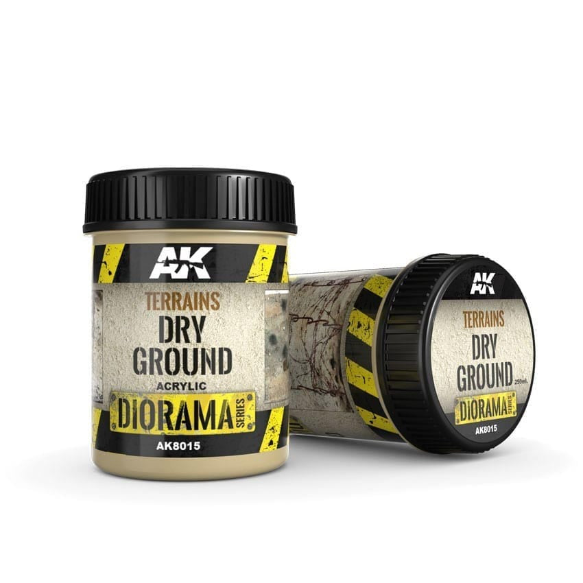 AK8015: Diorama - Terrains Dry Ground (250mL)