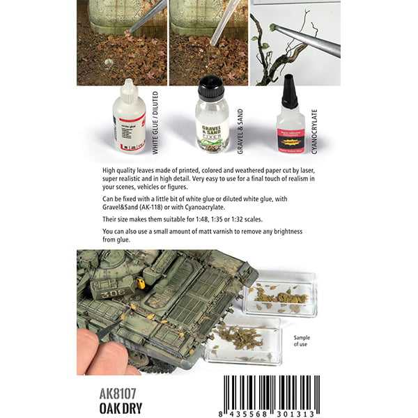 AK8107: Oak Dry Leaves 1/35