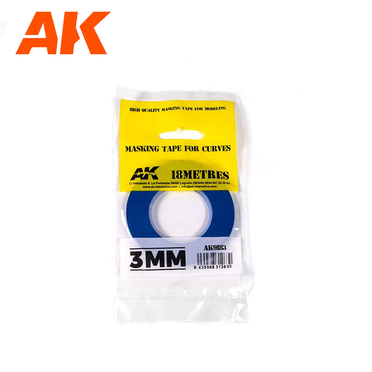 AK: Blue Masking Tape for Curves