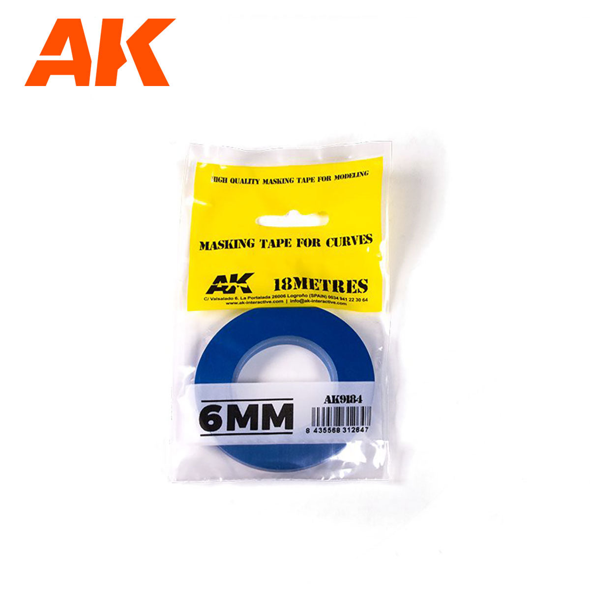 AK: Blue Masking Tape for Curves