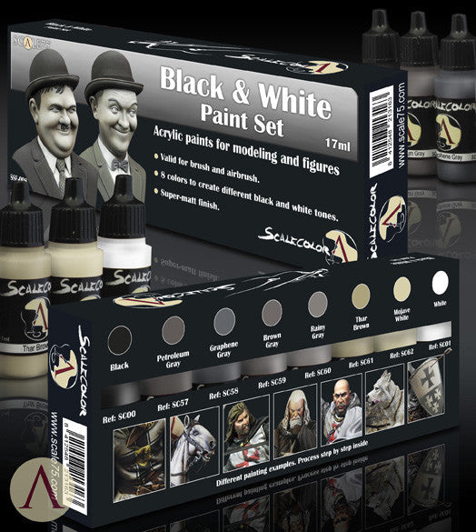 Scale75: Black And White Paint Set