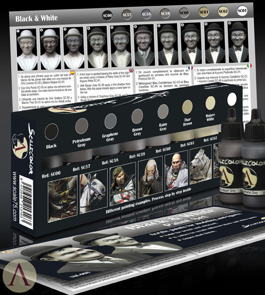 Scale75: Black And White Paint Set