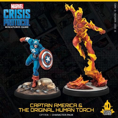 Marvel Crisis Protocol: Captain America & the Original Human Torch
