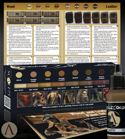 Scale75: Wood And Leather Paint Set