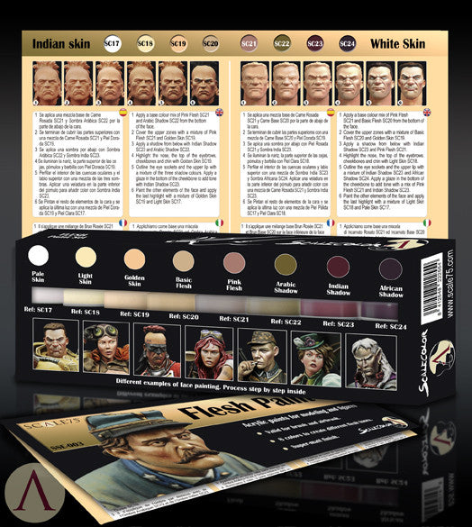 Scale75: Flesh Paint Set