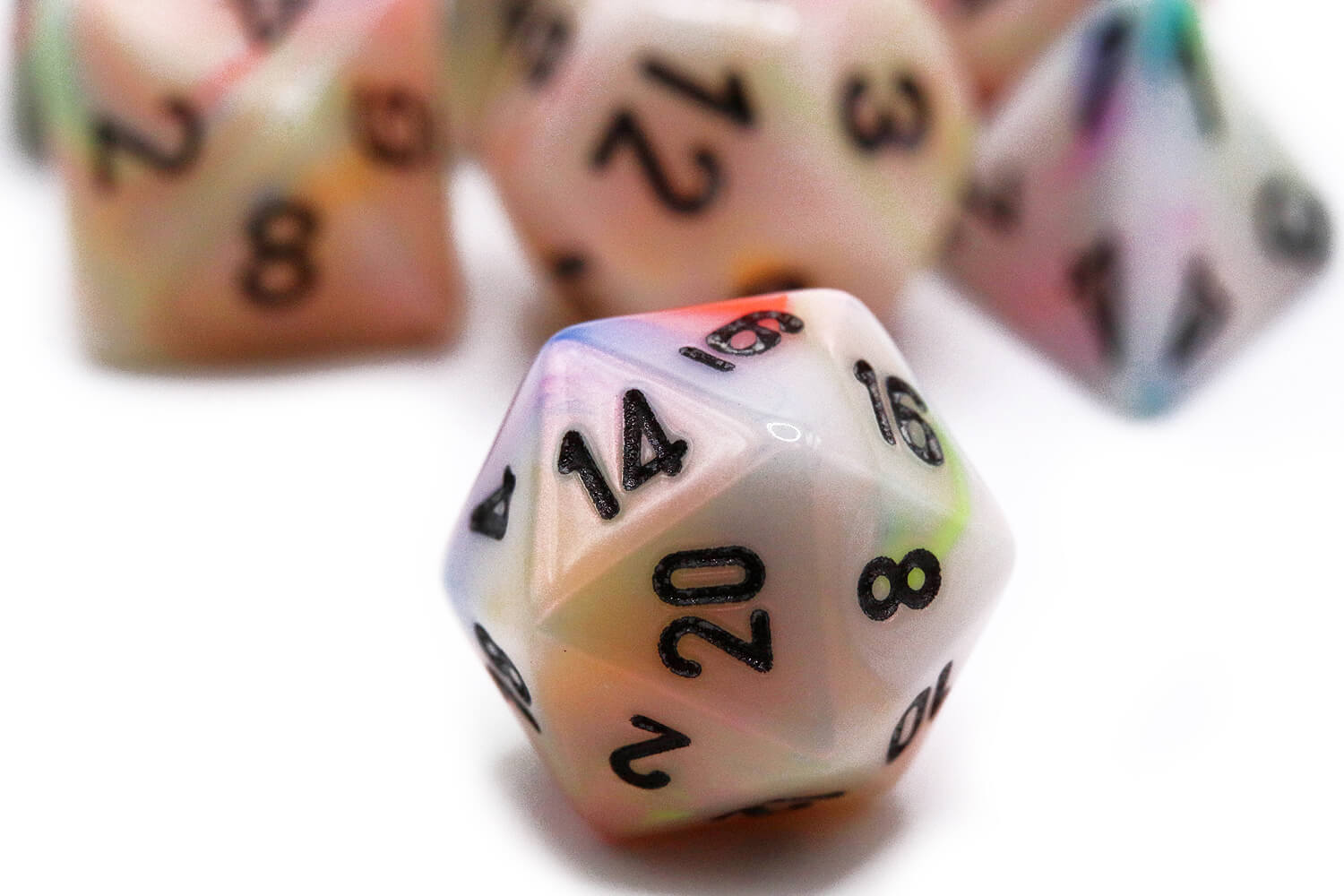 Chessex Mini Dice (Festive Circus) | 10mm TTRPG Dice Set CHX20442
