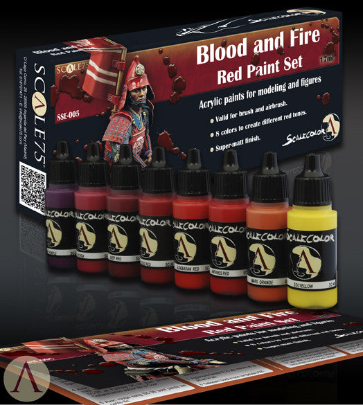 Scale75: Blood And Fire Red Paint Set