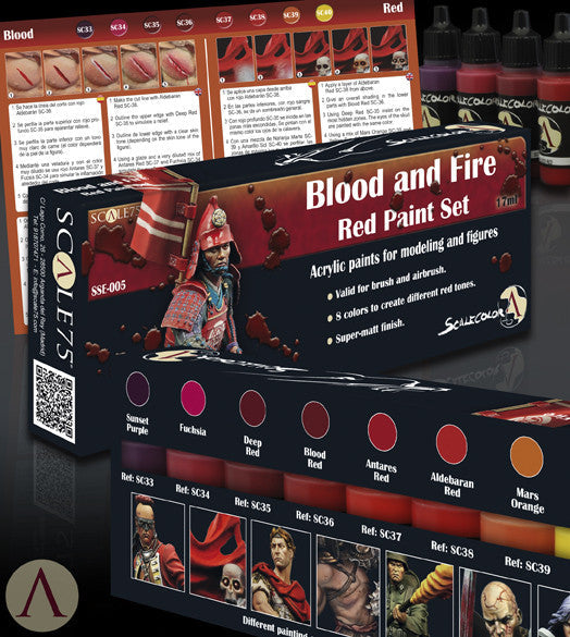 Scale75: Blood And Fire Red Paint Set