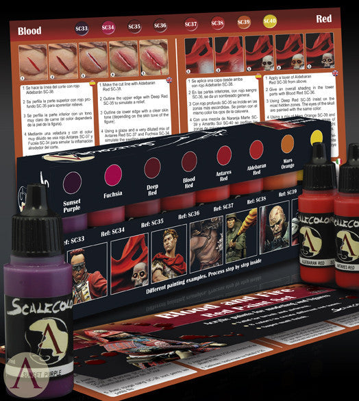Scale75: Blood And Fire Red Paint Set