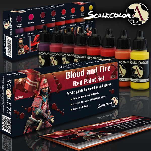 Scale75: Blood And Fire Red Paint Set