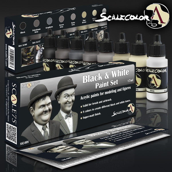 Scale75: Black And White Paint Set