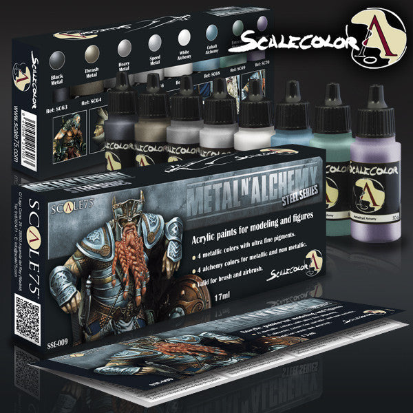 Scale75: Metal 'N' Alchemy Steel Paint Set