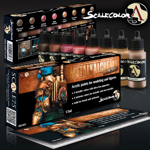Scale75: Metal 'N' Alchemy Copper Paint Set