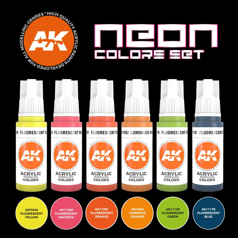 AK11610: Neon Paint Set