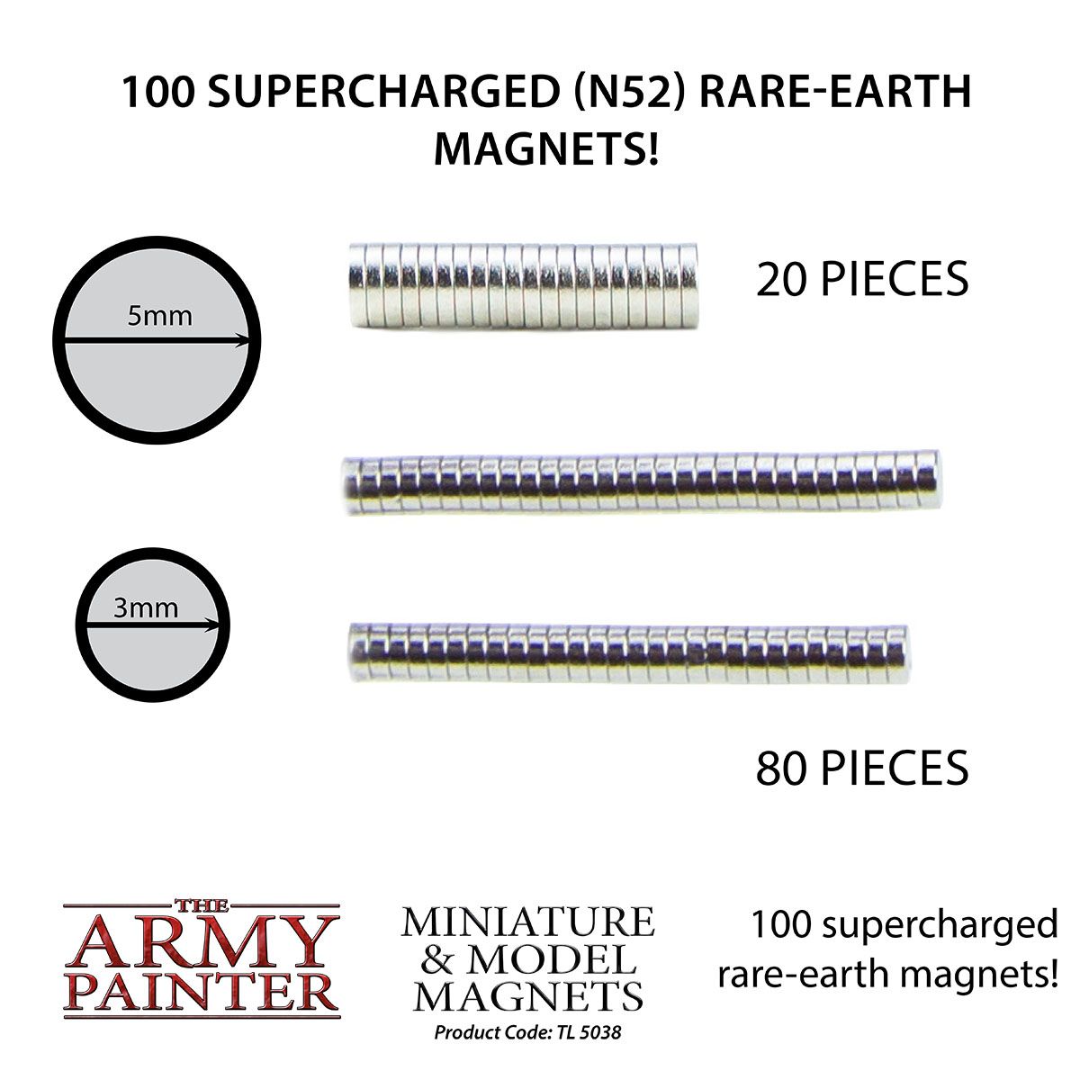 Army Painter: Miniature & Model Magnets (100 pk)