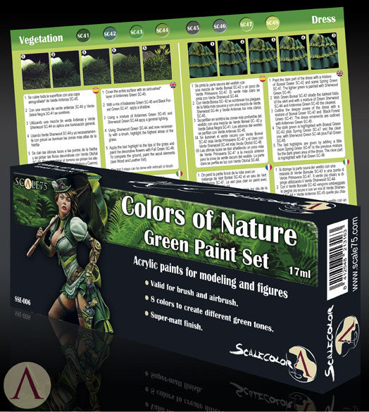 Scale75: Colors Of Nature Green Paint Set